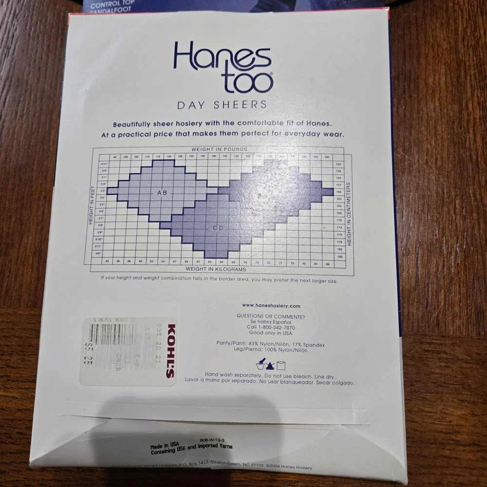 Hanes Too Day Sheer Pantyhose Womens Size EF Black NEW Lot of 3 Control Top